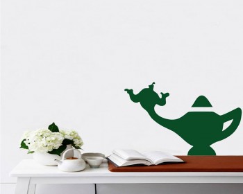 Lamp of Aladdin Vinyl Decals Silhouette Modern Wall Art Sticker
